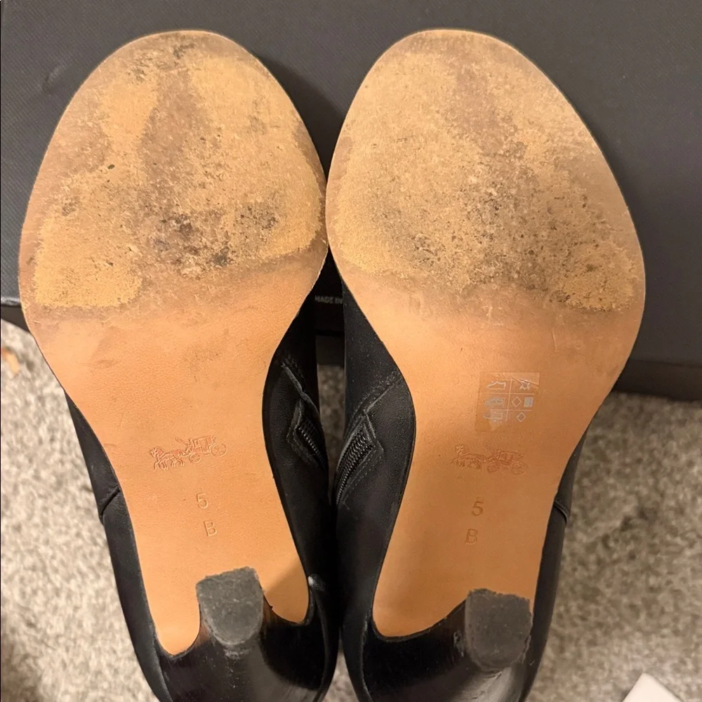 Coach ankle booties